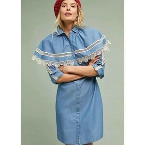 Gone With The West Chambray Mini Dress